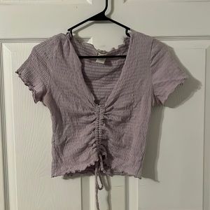 Medium Altar’d State lavender crop top